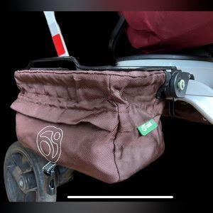 Orbit Baby Stroller Mocha Pannier Set of 2 stroller side storage bags.